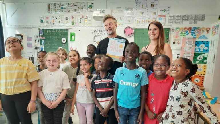 A CE1 class from Le Havre records an audio book, wins a prize and meets the author