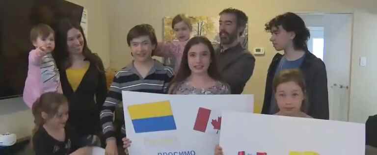 A family from La Baie welcomes Ukrainians