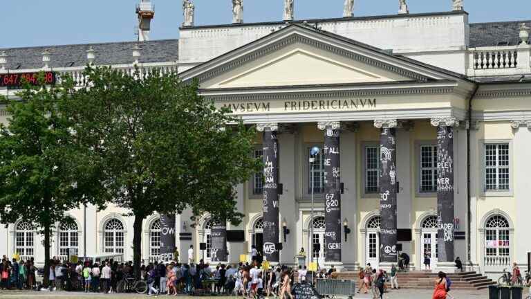 A work described as anti-Semitic covered at the Documenta in Kassel