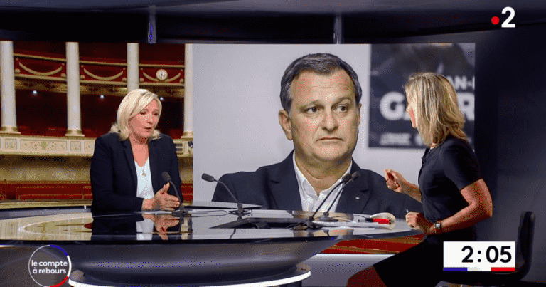 Anne-Sophie Lapix embarrasses Marine Le Pen with a question about Louis Aliot, her ex-companion