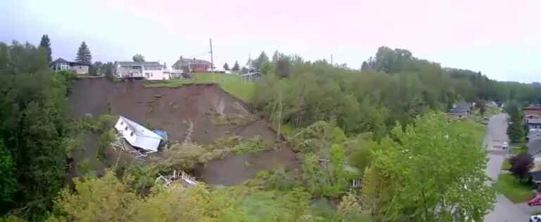 [EN IMAGES] Landslide in Saguenay: the evacuation perimeter could expand