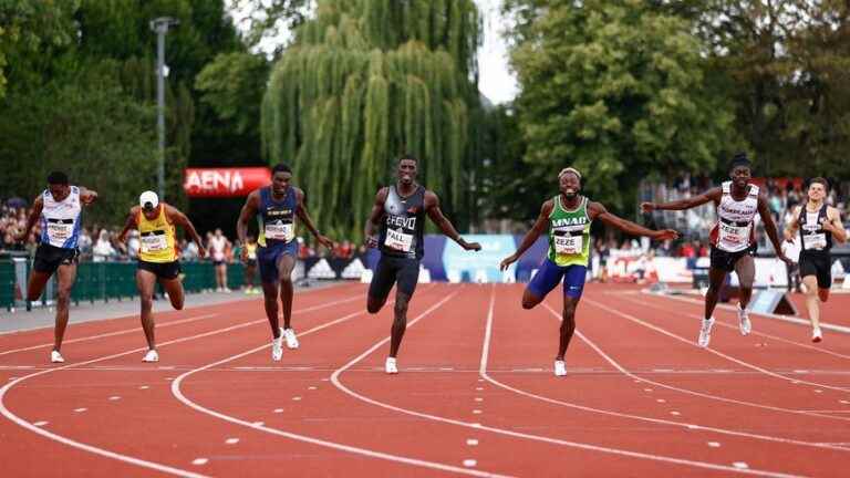 End clap for the French athletics championships in Caen