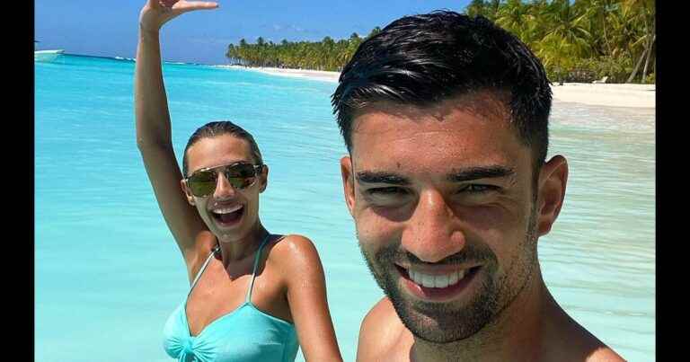 Enzo Zidane and his fiancée Karen in Madrid: the hot young mother in a swimsuit!