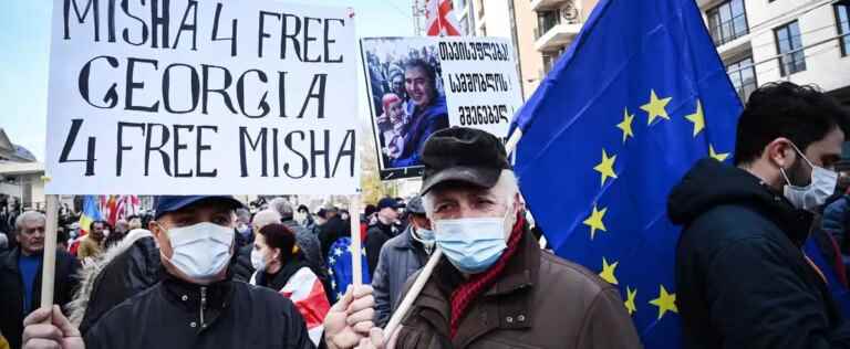 Georgia: demonstration in support of EU candidacy