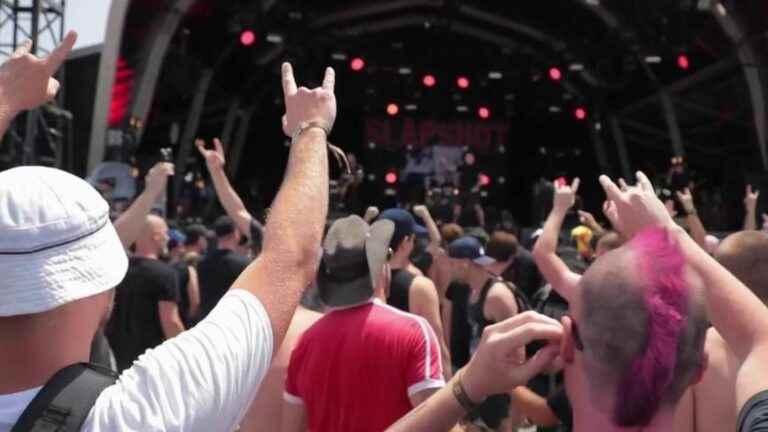 Hellfest, a metal music festival in hellish heat