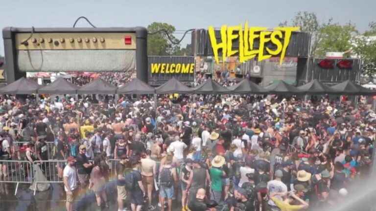 Hellfest, a sweltering music festival