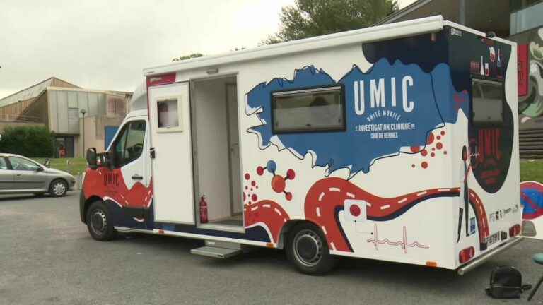 In Rennes, a truck dedicated to clinical research comes to meet the volunteers