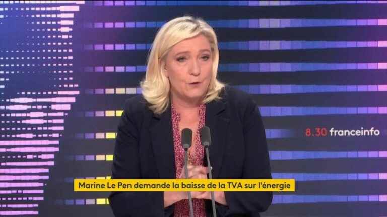 “It’s a political diversion”, according to Marine Le Pen