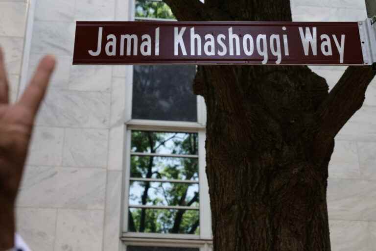 Jamal Khashoggi Street |  The street in front of the renowned Saudi Embassy in Washington