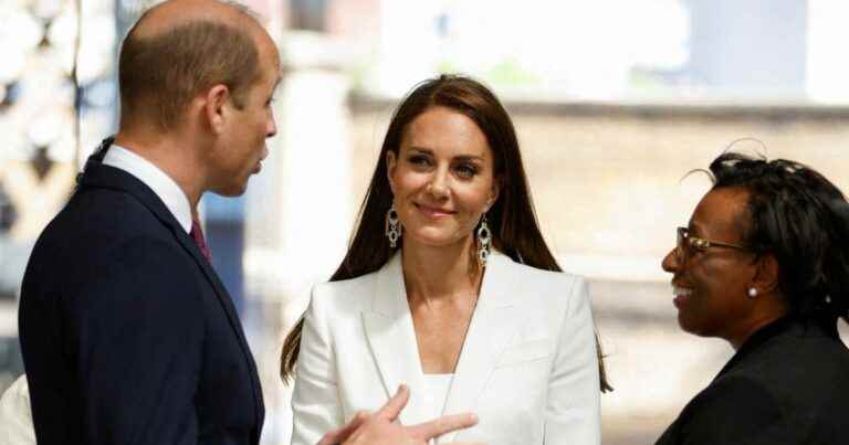 Kate Middleton Stuns In White Alexander McQueen Blazer Ensemble, Alongside Royal William