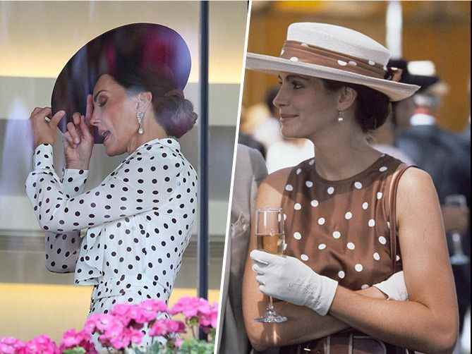 Kate Middleton plays her Pretty Woman in a polka dot dress at Royal Ascot!