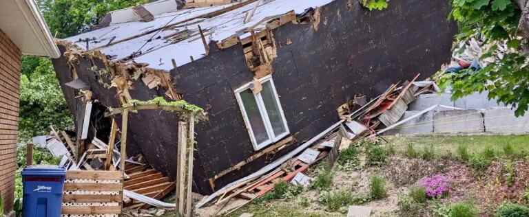 Landslide in La Baie: a future landslide is now inevitable