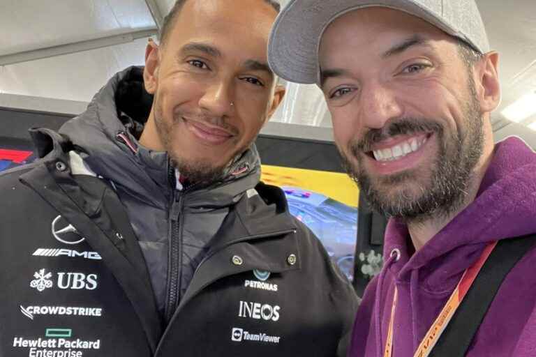 Lewis Hamilton and Charles Hamelin |  A meeting between legends