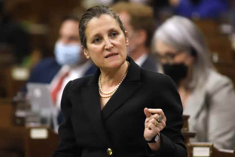 Measures to support Canadians |  Canada will weather the storm of inflation, says Freeland