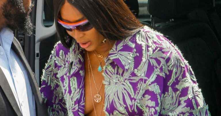 Naomi Campbell without a bra: risky outfit to subjugate at Fashion Week