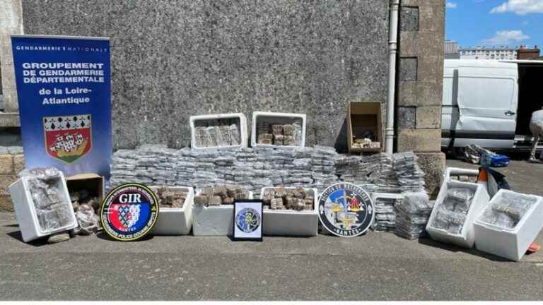 Nearly 800 kilos of cannabis resin and 140 kilos of cocaine seized in the Nantes region