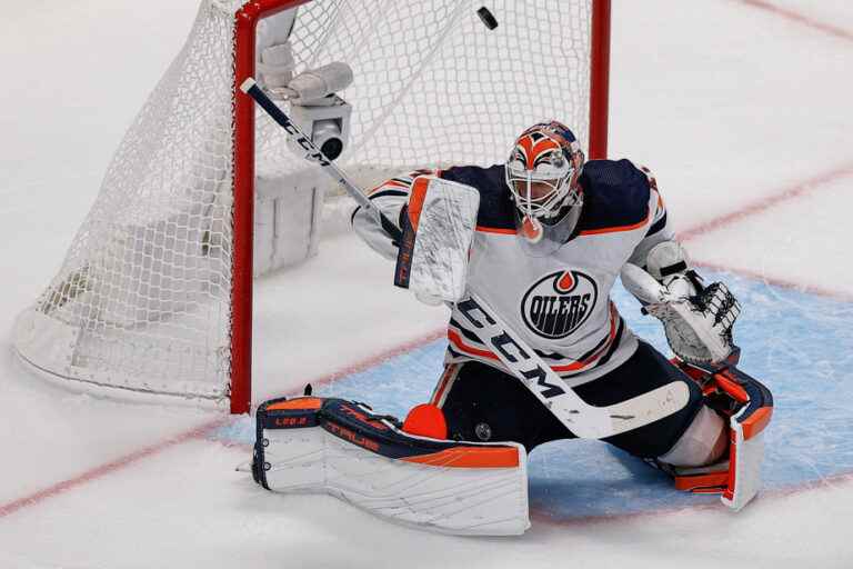 Oilers–Avalanche |  Mike Smith at his post for Game 2;  Darcy Kuemper out