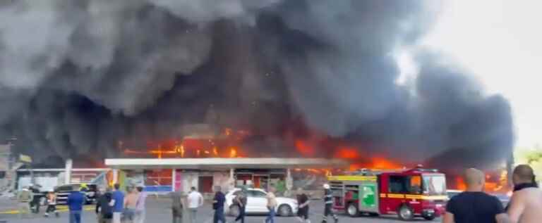 [PHOTOS] At least 10 dead and 40 injured in shopping mall strike in Ukraine