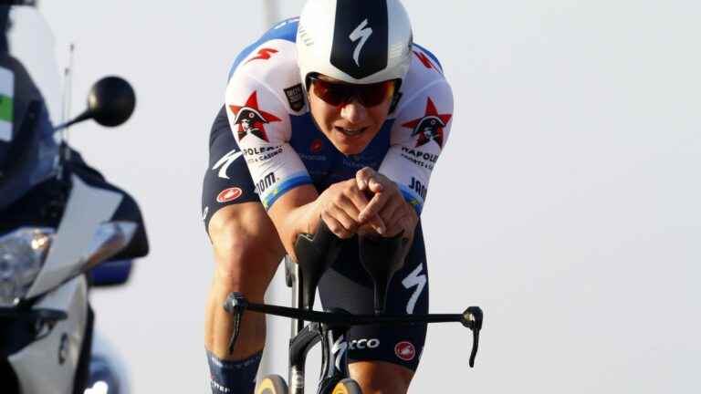 Remco Evenepoel wins the time trial ahead of Geraint Thomas, winner of the general classification