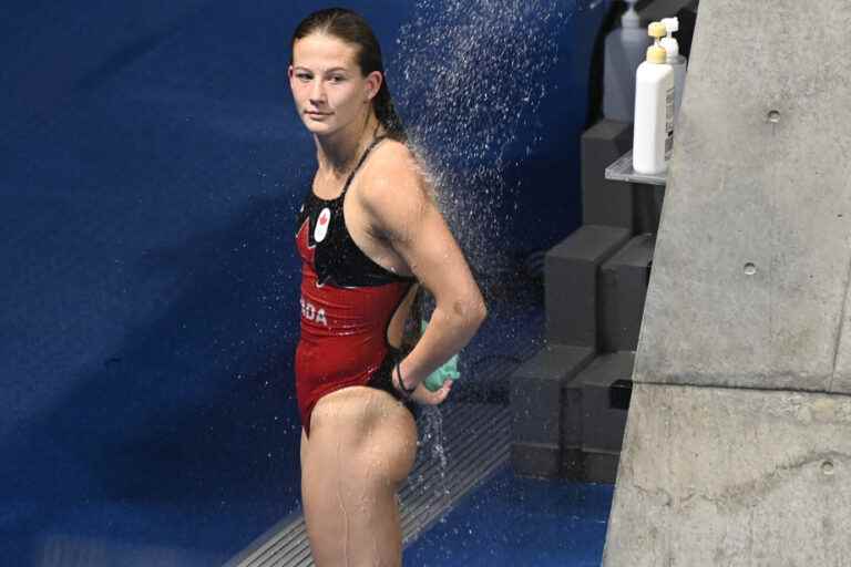 She is recovering from an injury |  Diver Caeli McKay proves her resilience