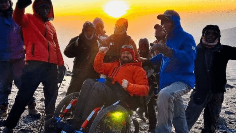 Survivor of the Manchester attacks, Martin Hibbert climbs Kilimanjaro in a wheelchair and shatters myths about disability