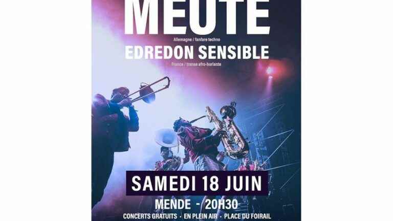 The famous German electro brass band “MEUTE” arrives in the city of Mende!