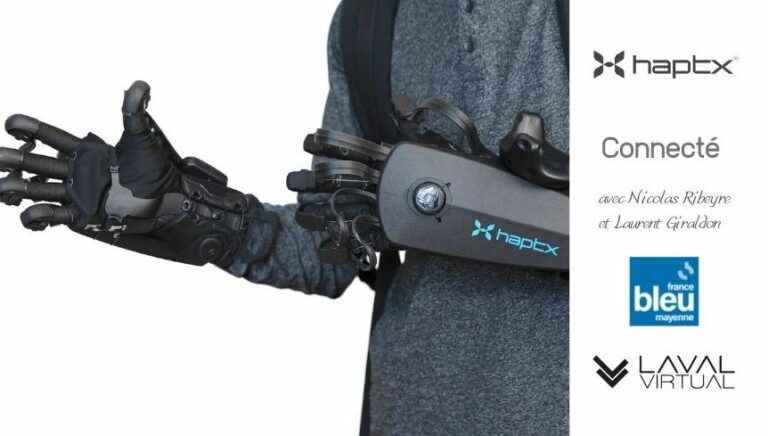 Touching digital objects with your fingertips with Haptx gloves