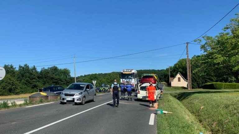 Two injured in a road accident in the Dordogne