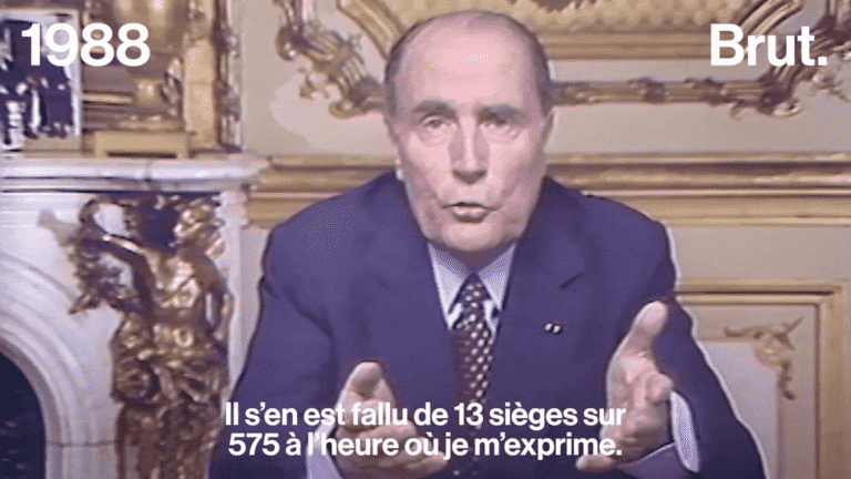 VIDEO.  When François Mitterrand obtained a relative majority in 1988