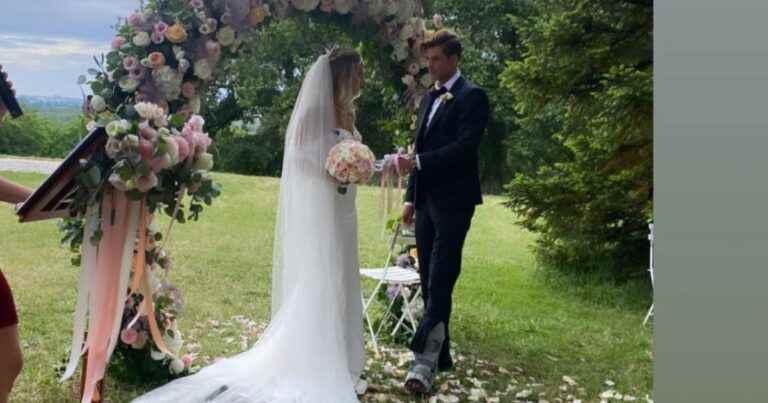 Wedding of Hillary Vanderosieren and Giovanni Bonamy: first images of the sublime ceremony