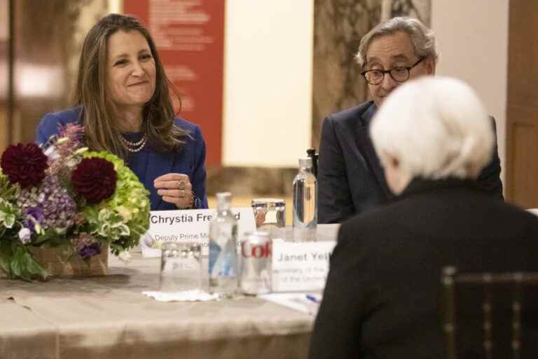 World Inflation |  Minister Chrystia Freeland meets her American counterpart