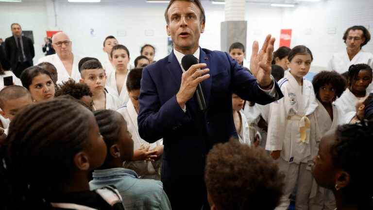 Zidane at PSG, infrastructure, violence in the stadiums … What to remember from Emmanuel Macron’s intervention on sport in Clichy-sous-Bois