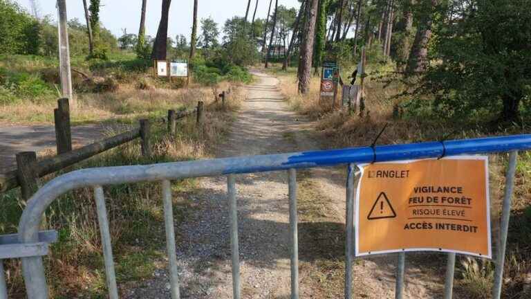 access to the Pignada and the Lazaret prohibited due to the high temperatures