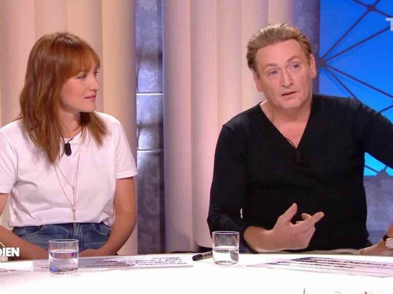 discomfort between Benoît Magimel and Anaïs Demoustier live in “Daily”