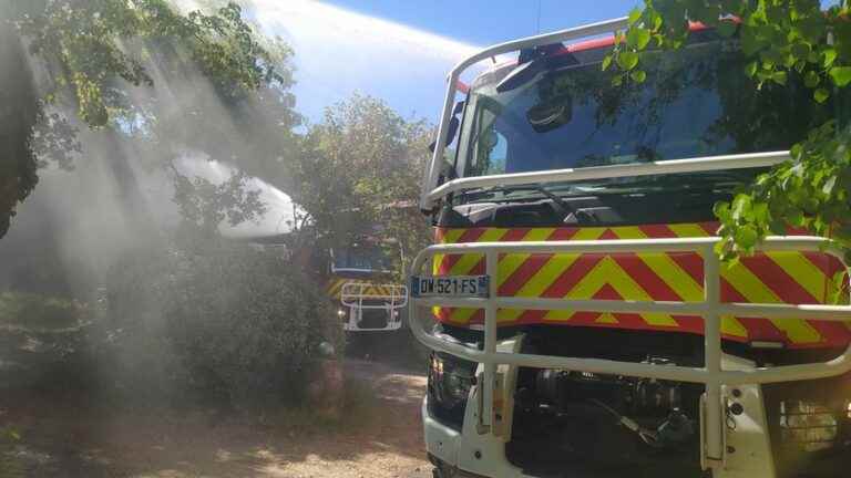 life-size exercise for the firefighters of Drôme and Ardèche in Baix