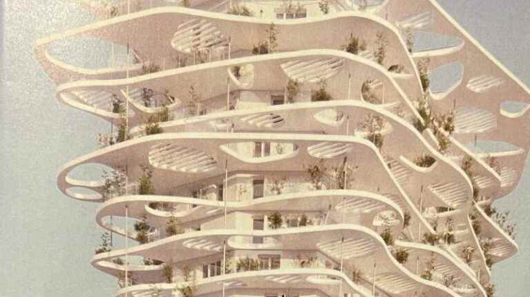 the district of the future JOIA Méridia displays bold architecture