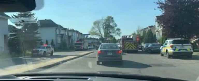 A balcony collapsed in Laval