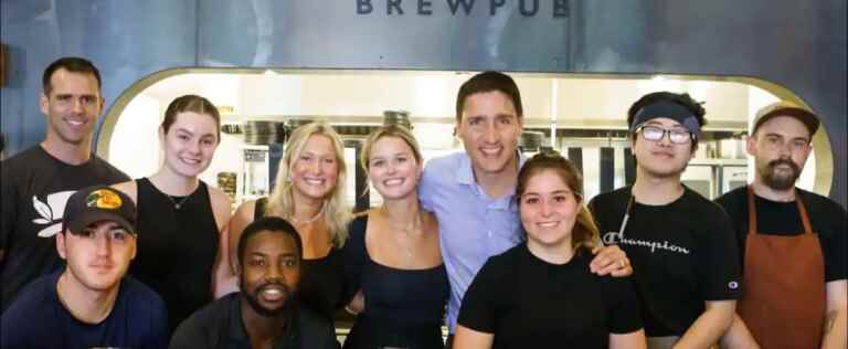 A microbrewery vandalized for having received Justin Trudeau for dinner