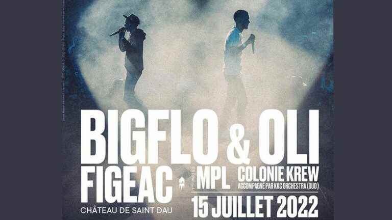 Bigflo and Oli in concert at the Château de Saint-Dau in Figeac for the 15th anniversary of Ulysse Maison d’Artistes