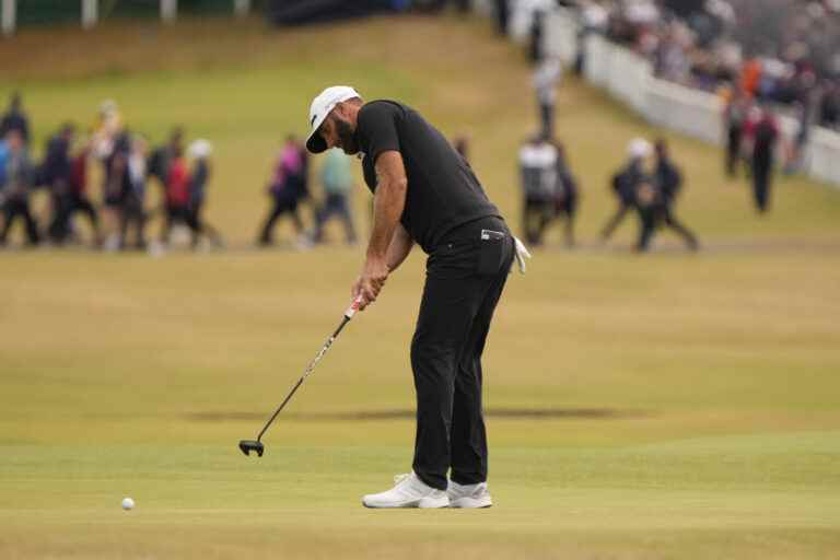 British Open |  Dustin Johnson takes the lead after his second lap