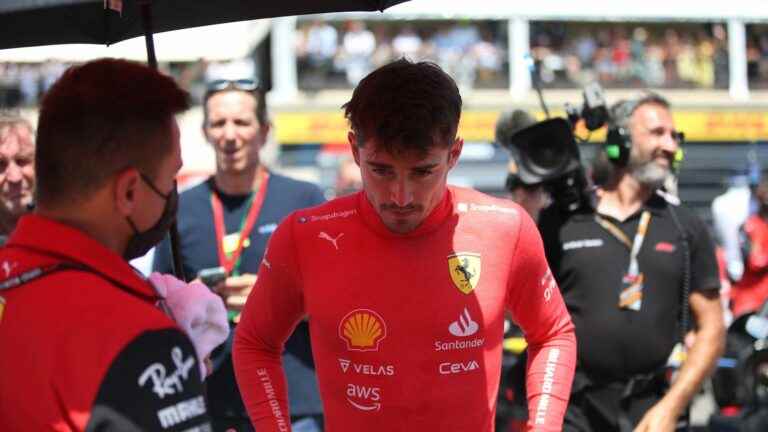 Charles Leclerc in the red before the Hungarian GP