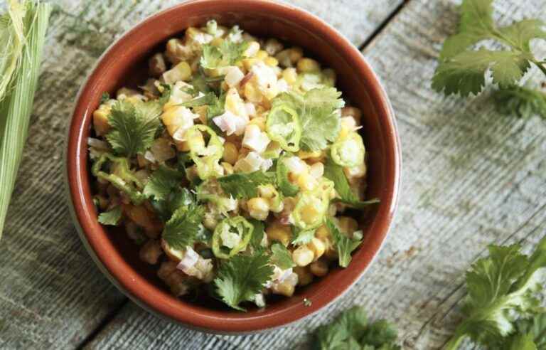 Creamy Coriander Corn Salad Recipe