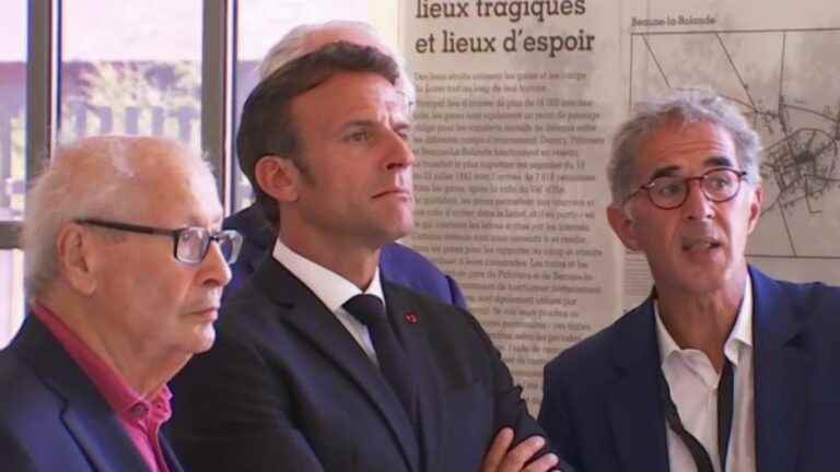 Emmanuel Macron inaugurates a place of memory in Pithiviers