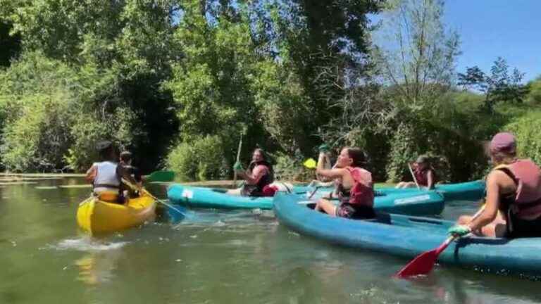 Environment: a summer camp cleans the banks of the Célé river by canoe-kayak