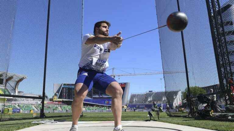 Frenchman Quentin Bigot qualified for the hammer throw final