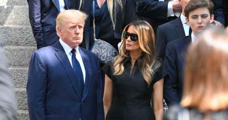 Funeral of Ivana Trump: Donald Trump bruised, his wife Melania, discreet support at his side