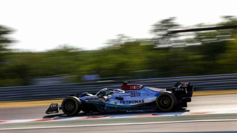 George Russell takes his first pole position at the Hungarian Grand Prix