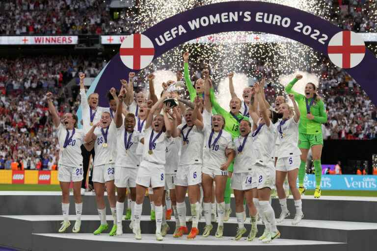 In front of a record crowd |  England win the Women’s Euro