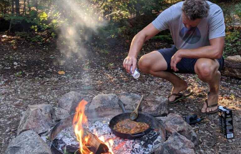 In summer, we cook outside, on a grill or on the embers