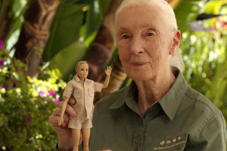 Jane Goodall unveils a Barbie doll in her likeness